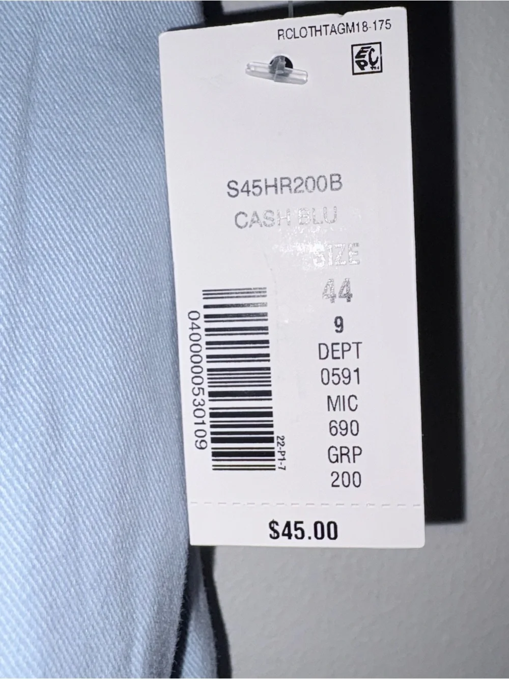 Roundtree & Yorke Mens Big & Tall Shorts 44 Cash Blu Classic Fit NWT